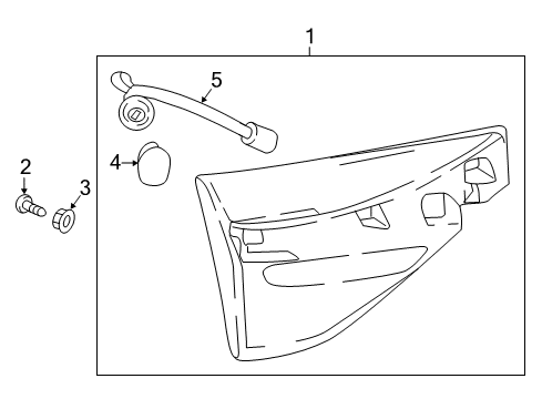 2022 Buick Enclave Combination Lamp Assy, Rear Passenger Side Diagram for 84848281