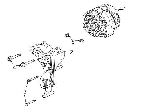 2016 Chevy Express 2500 Alternator Diagram for 23150508