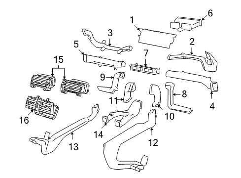2009 Pontiac G8 Ducts Diagram