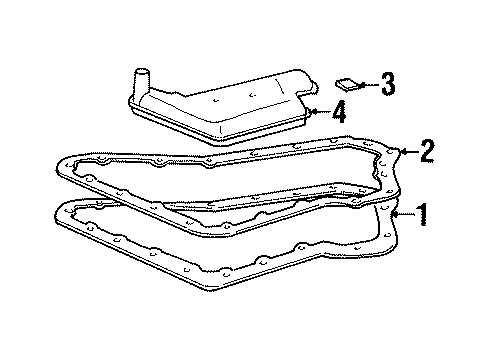 1999 Pontiac Bonneville Transaxle Parts Diagram