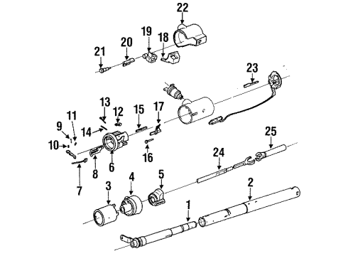 1984 Oldsmobile Toronado Shoe Lock Diagram for 7804925