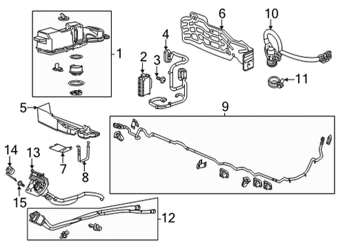2020 GMC Sierra 1500 Fuel Pump Diagram for 85623230