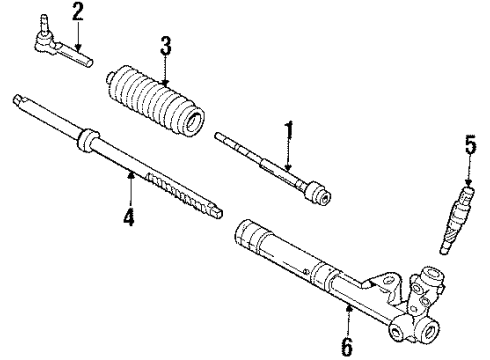 1988 Chevy Corvette Power Steering System & Steering Column Diagram 2 - Thumbnail