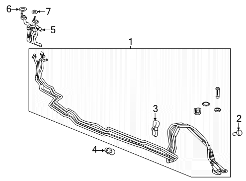 2022 Buick Enclave A/C Condenser, Compressor & Lines Diagram