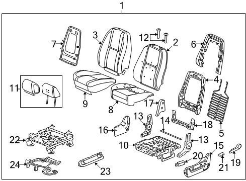 2011 Chevy Silverado 1500 Power Seats Diagram 3 - Thumbnail