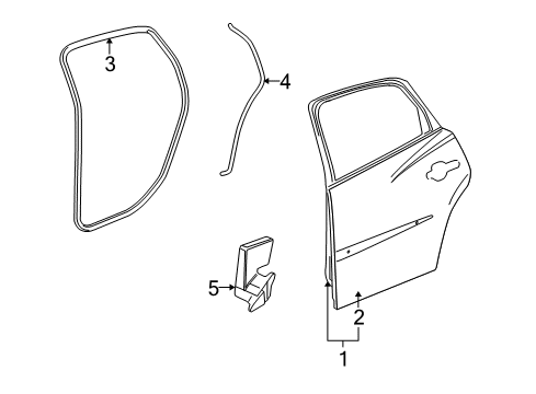 2005 Buick LaCrosse Rear Door Diagram