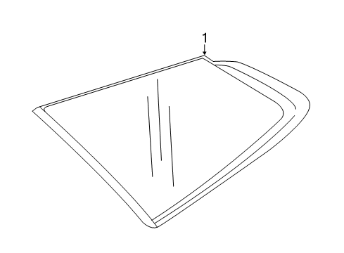 2022 Buick Enclave Glass & Hardware - Quarter Panel Diagram