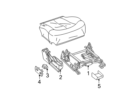 2003 Cadillac Escalade EXT Power Seats Diagram 4 - Thumbnail