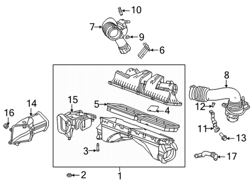 2023 Cadillac CT4 Outlet Duct, Passenger Side Diagram for 84938253