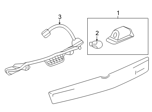2012 Cadillac SRX License Lamps Diagram