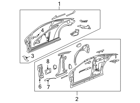 2007 Pontiac G6 Uniside Diagram 1 - Thumbnail