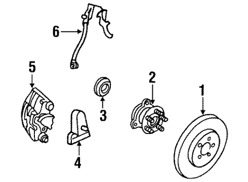 1994 Pontiac Grand Am Front Brakes Diagram