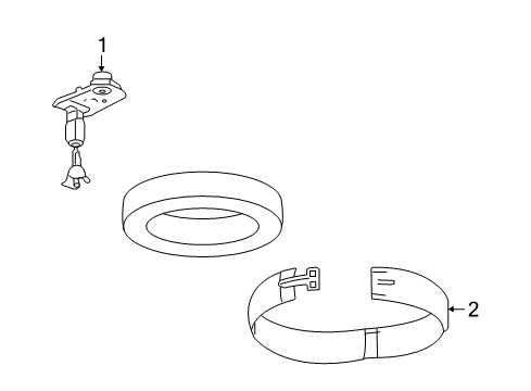 2007 Saturn Outlook Spare Tire Carrier Diagram