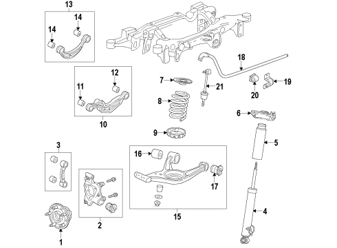 2010 Buick LaCrosse Front Hub & Bearing, Rear Diagram for 13546785