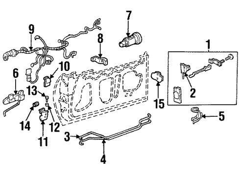1997 Buick Riviera Front Door Diagram
