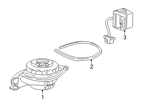2003 Cadillac Seville Blower Motor & Fan Diagram