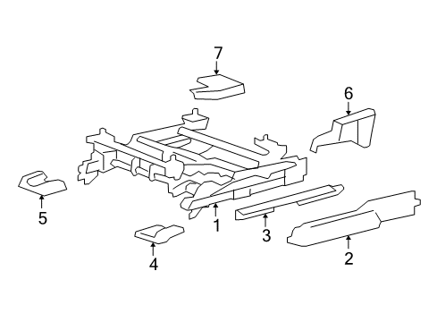 2008 Cadillac DTS Tracks & Components Diagram 1 - Thumbnail