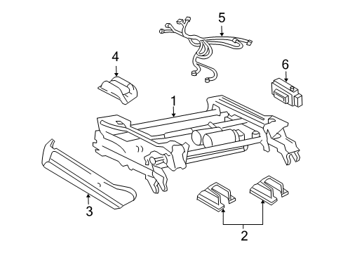 2002 Chevy Impala Tracks & Components Diagram 2 - Thumbnail