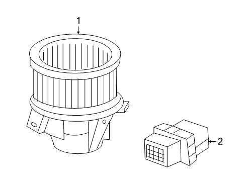 2011 GMC Terrain Blower Motor & Fan, Air Condition Diagram