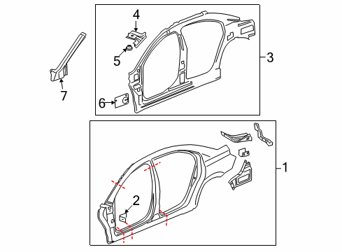 2008 Saturn Aura Uniside Diagram 2 - Thumbnail