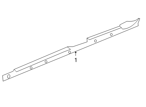2006 Cadillac Escalade ESV Exterior Trim - Pillars, Rocker & Floor Diagram