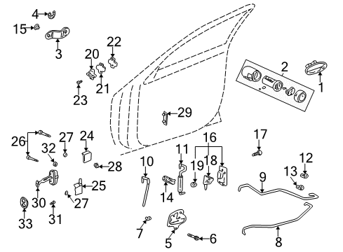 2004 Buick LeSabre Striker Diagram for 25767962