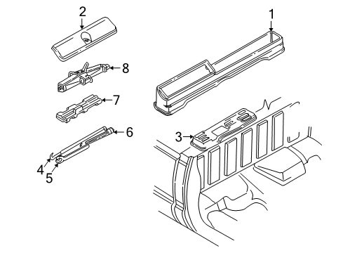 1996 Chevy K1500 Interior Trim - Cab Diagram 5 - Thumbnail