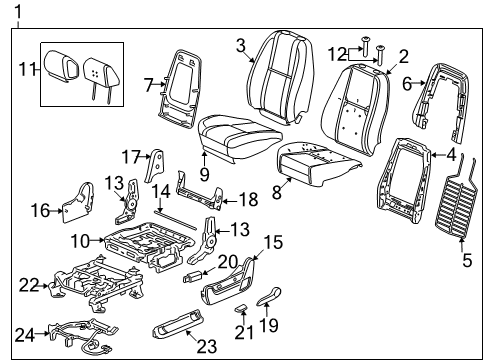 2011 Chevy Silverado 1500 Power Seats Diagram 6 - Thumbnail