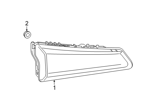 2024 Cadillac XT4 Signal Lamps Diagram