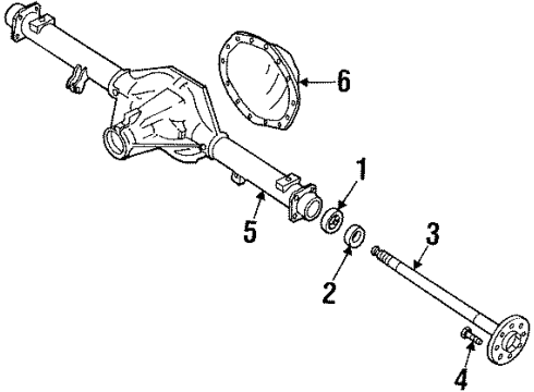 1991 GMC C1500 Axle Housing - Rear Diagram