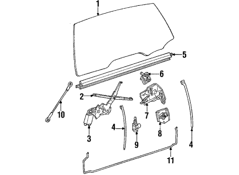 1985 Oldsmobile Custom Cruiser Door & Components, Electrical Diagram 3 - Thumbnail