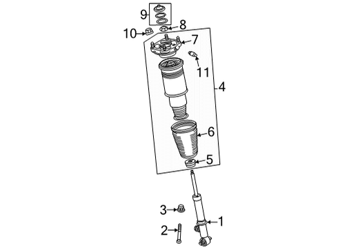 2023 GMC Hummer EV Pickup Shocks & Components - Rear Diagram