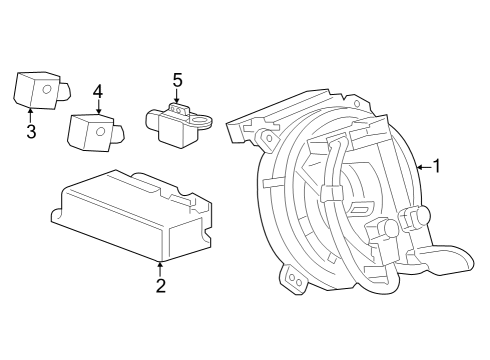 2024 Cadillac LYRIQ Air Bag Components Diagram 2 - Thumbnail