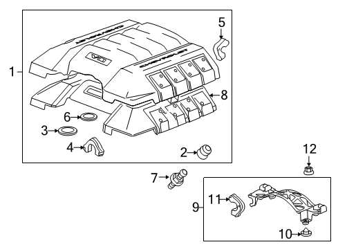 2013 Chevy Camaro Rear Bracket Insulator Diagram for 92068664