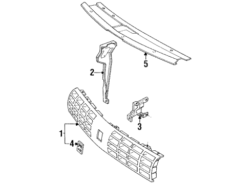 1991 Oldsmobile 98 Emblem Diagram for 25602664