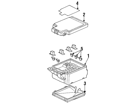 1999 Oldsmobile Aurora Electrical Components Diagram