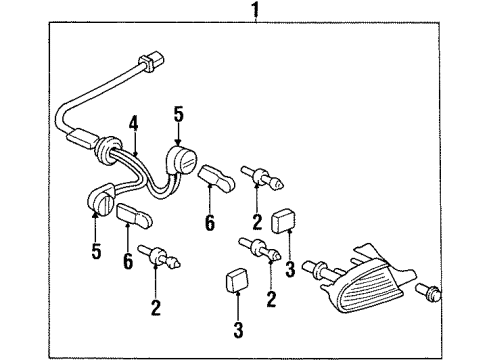 1999 Oldsmobile Aurora Tail Lamps Diagram