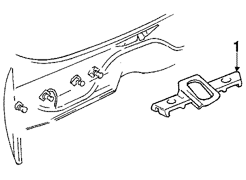1986 Pontiac Bonneville License Lamps Diagram 1 - Thumbnail