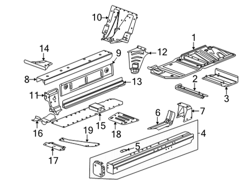 2021 Chevy Corvette Alternator Bolt Diagram for 11609602