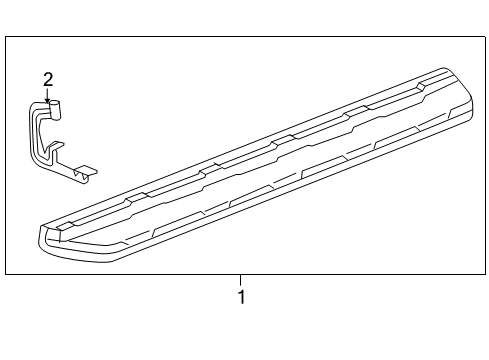 2005 Chevy Avalanche 2500 Exterior Trim - Pillars, Rocker & Floor Diagram