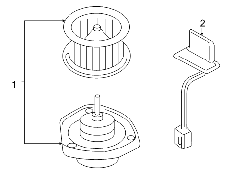 2007 Chevy Impala Blower Motor & Fan Diagram