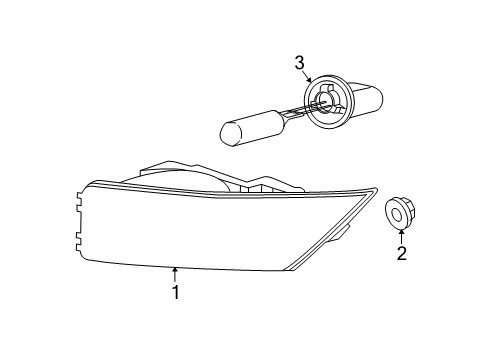 2005 Saturn Ion Front Lamps - Fog Lamps Diagram 2 - Thumbnail