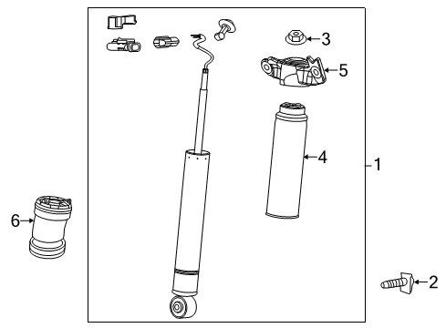 2019 Cadillac XTS Shocks & Components - Rear Diagram