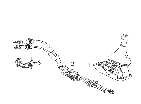 2013 Chevy Spark Gear Shift Control - MT Diagram