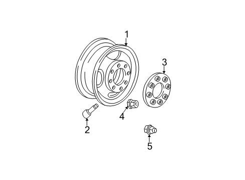 1996 Chevy C1500 Wheels Diagram 2 - Thumbnail