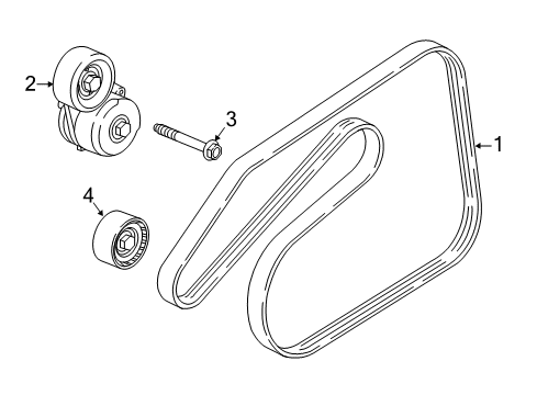 2017 Buick Cascada Belts & Pulleys Diagram