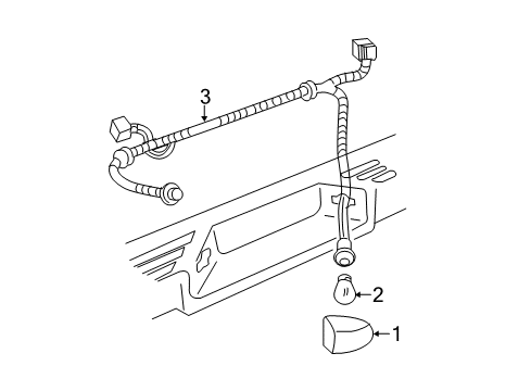 2014 Chevy Silverado 2500 HD License Lamps Diagram