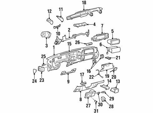 2000 GMC Yukon Turn Signal Switch Diagram for 26100839