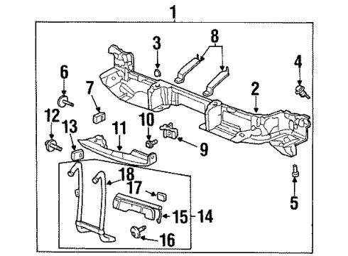 2003 Oldsmobile Aurora Front Panel Diagram