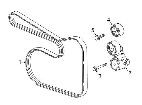 2019 Chevy Equinox Belts & Pulleys, Maintenance Diagram 2 - Thumbnail
